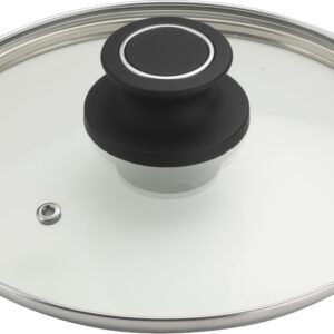 Topfdeckel PINTINOX PINTINOX Deckel Power, (Set, 3-tlg), Glas mit Kunststoffknauf, spülmaschinengeeignet