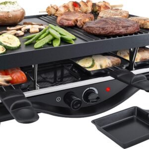 Steba Raclette RC 28, 8 Raclettepfännchen, 1400 W Steba Raclette
