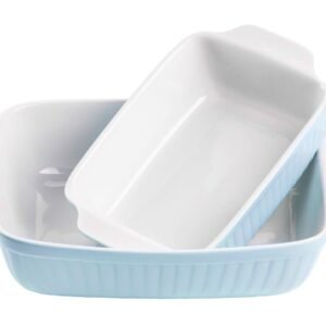 MÄSER Auflaufform KITCHEN TIME, Keramik, (2-St) Blau Auflaufformen Mu00C4SER