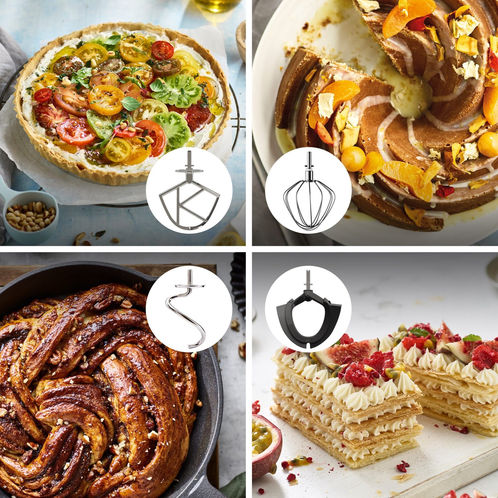 KENWOOD Multifunktionsküchenmaschinen KENWOOD Küchenmaschine Titanium Chef Baker KVC85.594SI Titanium Chef Baker KVC85.594SI, 1200 W, 5 l Schüssel, inkl. umfangreiches Zubehör, mit integrierter EasyWeigh Waage