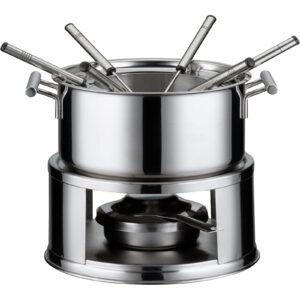 Neuetischkultur Fonduetöpfe Neuetischkultur Fonduetopf Fondue Set 10-teilig, Edelstahl (Set, 10-tlg., 1 Fondueset), aus Edelstahl für 6 Personen