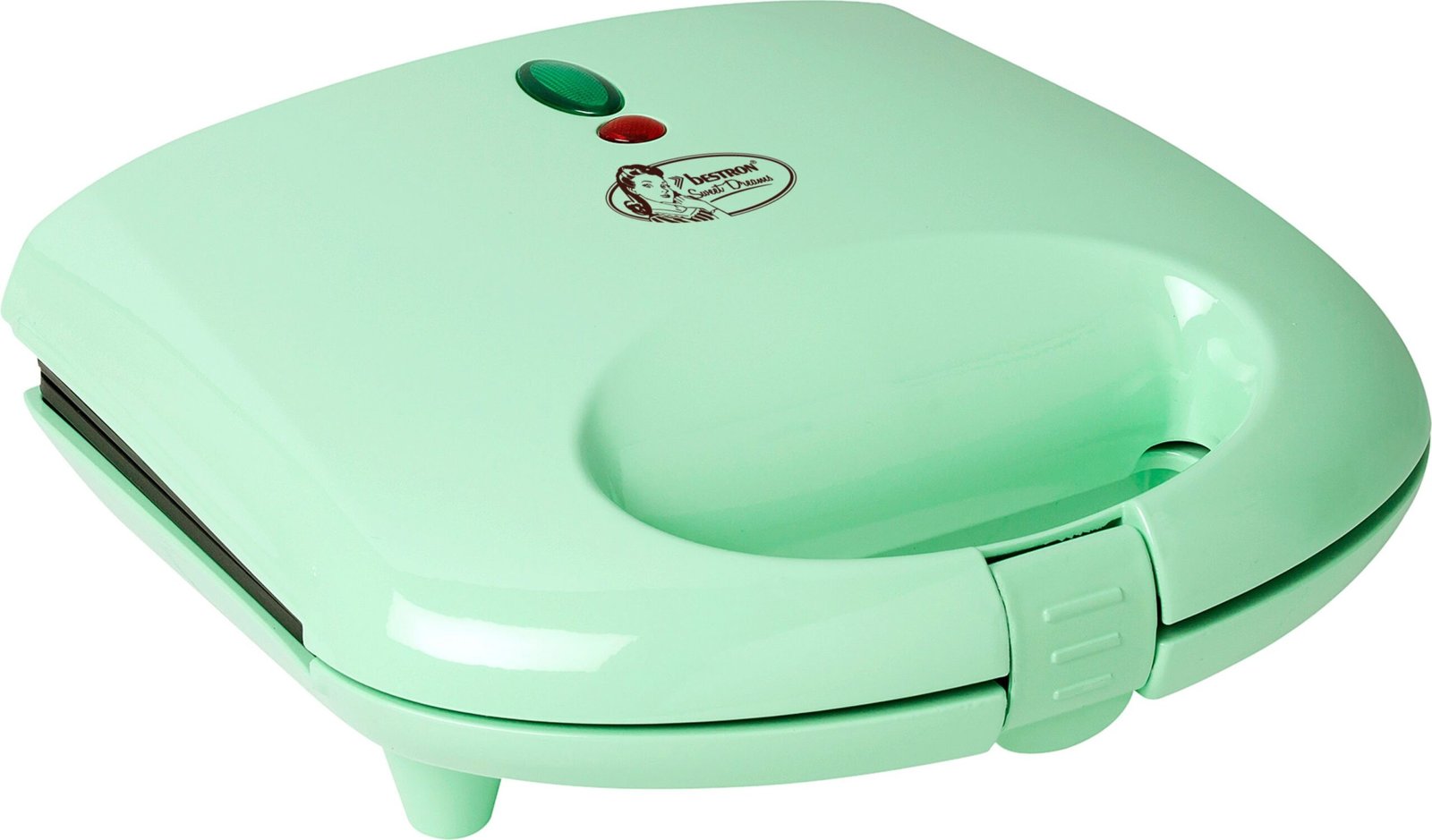 Belgisches Waffeleisen bestron bestron Waffeleisen ASW401 Sweet Dreams, 700 W, mit Antihaftbeschichtung, Retro Design, für Belgische Waffeln