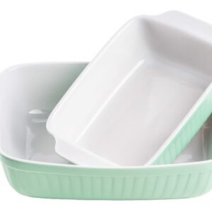 MÄSER Auflaufform KITCHEN TIME, Keramik, (2-St) Grün Auflaufformen Mu00C4SER