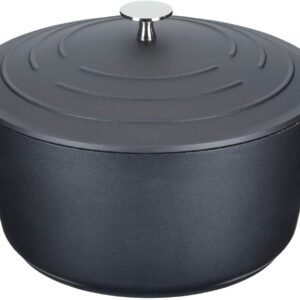 MasterClass Kasserolle MasterClass, Aluminiumguss, 4 Liter, rund, ultraleicht, kratzfeste Antihaftbeschichtung, Induktion Schwarz MasterClass Kasserollen