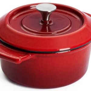 WOLL WOLL Kasserolle Iron, Gusseisen (1-tlg), Ø 10 cm, Induktion rot Kasserollen