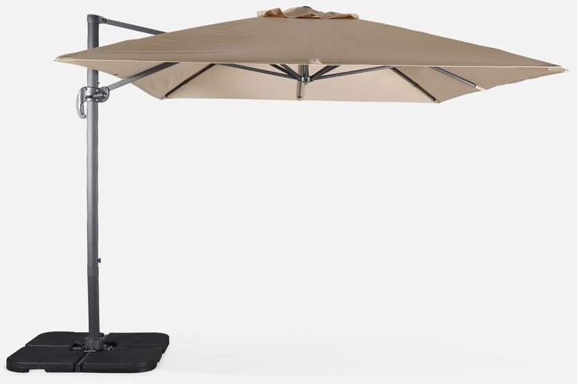 Alice's Garden Wimereux 3 x 4 mbeige avec dalles à lester Protections solaires extérieures