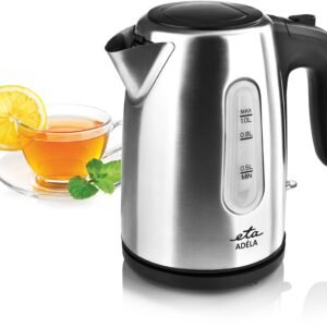 eta Wasserkocher ADÉLA ETA160490000, 1 l, 1600 W, Wasserstandsanzeige, Kontaktsystem, Thermosicherung Wasserkocher eta