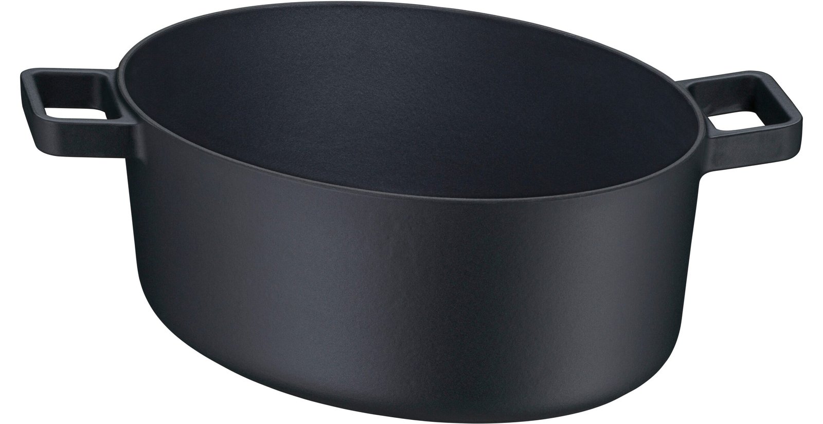 WMF Bräter Flavour, Gusseisen, 8,6 Liter, Gusseisen-Kochgeschirr, Deckel mit Kondensationsnoppen Bräter WMF