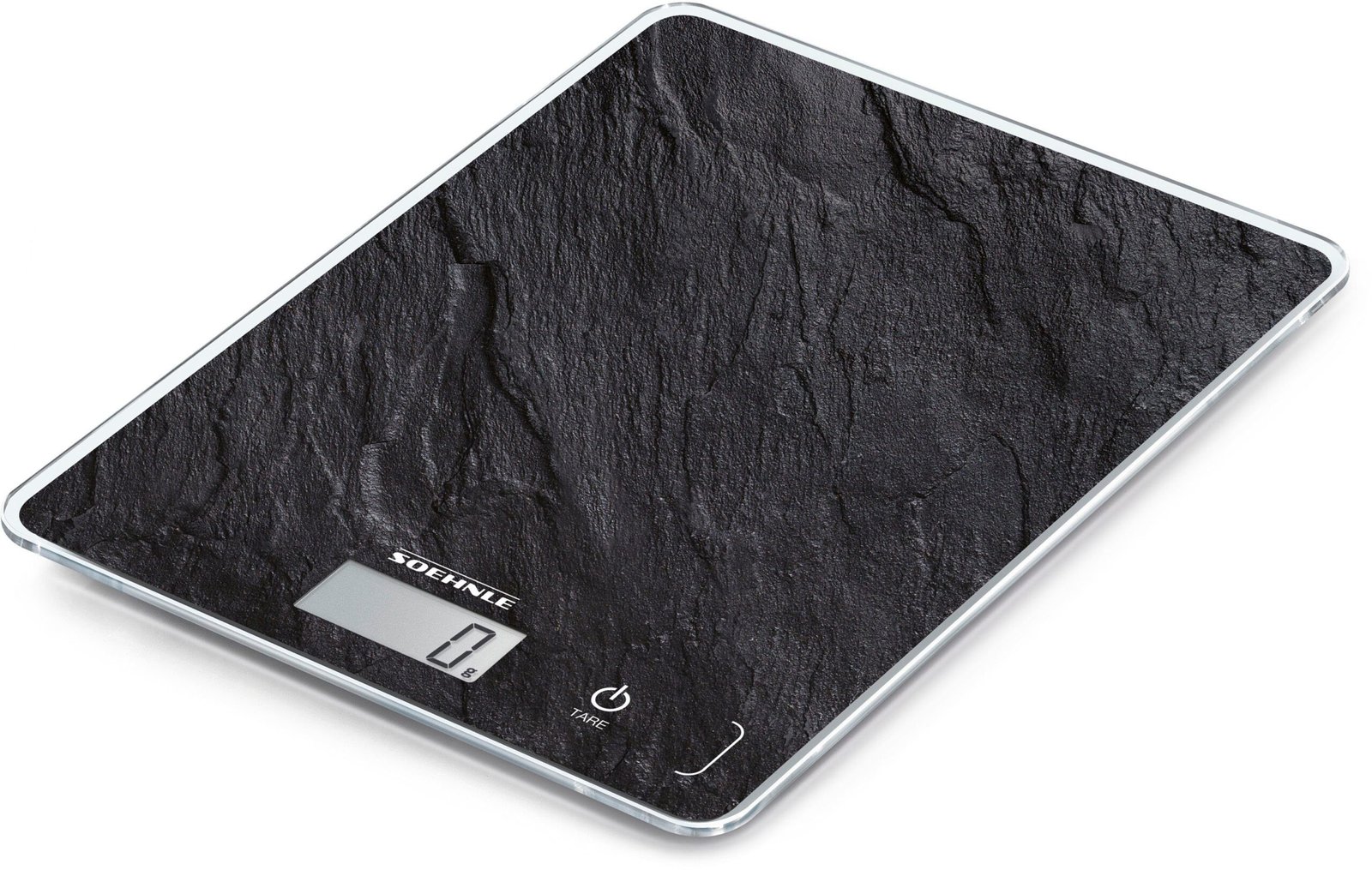 Soehnle Küchenwaage Page Compact 300 Slate, Tragkraft 5 kg, 1 g genaue Teilung Küchenwaagen Soehnle