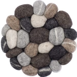 myfelt Topfuntersetzer myfelt Topfuntersetzer Filzkugel Topfuntersetzer ⌀ 20 cm, Zubehör für Pfannen, Töpfe, Küchentisch, Auflaufformen, 100 % reine Schurwolle, hitzebeständig Hardy