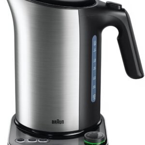 Braun Wasserkocher ID Collection WK 5115 WH, 1,7 l, 3000 W Schwarz Braun Wasserkocher