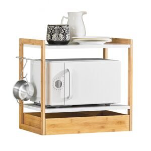 SoBuy Frischhaltedosen SoBuy Mikrowellenbehälter KCR07, Mikrowellenhalter Mikrowellenständer Regal Küchenregal