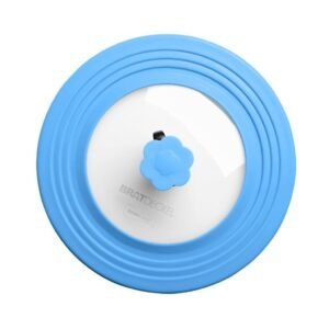 Kochblume Pfannendeckel Kochblume Universaldeckel Bratdeckel L Taupe hellblau