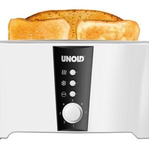 Unold Toaster Design Dual, 2 lange Schlitze, für 4 Scheiben, 1350,00 W, Stufenlos einstellbarer Röstgrad Lift-Funktion Unold 4-Scheiben-Toaster
