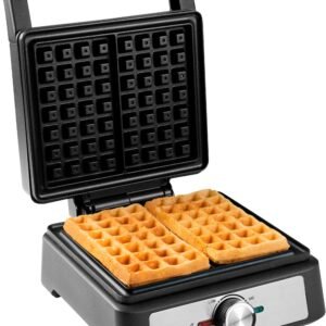 Waffeleisen bestron bestron Waffeleisen AWM100BL, 1600 W, Backampel & stufenlose Temperaturkontrolle