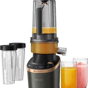 Standmixer Philips Philips Standmixer HR3770/10 Flip&Juice™, mit ProBlend Ultra-Technologie, 1500 W, 2L-Behälter, 12 Stufen, Puls- und Entsafterfunktion; Schwarz/Kupfer