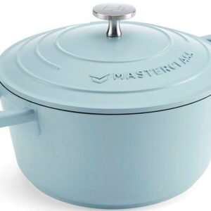 MasterClass Kasserolle MasterClass, Aluminiumguss, 2,5 Liter, rund, ultraleicht,kratzfeste Antihaftbeschichtung,Induktion HimmelBlau Kasserollen MasterClass