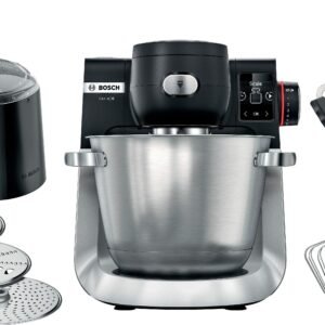 BOSCH BOSCH Küchenmaschine Serie 6 MUMS6ZS13D, Automatikprogramme, integr.1g Waage, schwarz Serie 6 MUMS6ZS13D, Automatikprogramme, integr.1g Waage, schwarz, 1600 W, 5,5 l Schüssel, Edelstahlschüssel, Durchlaufschnitzler, Knethaken/Rühr-/Silikonbesen Multifunktionsküchenmaschinen