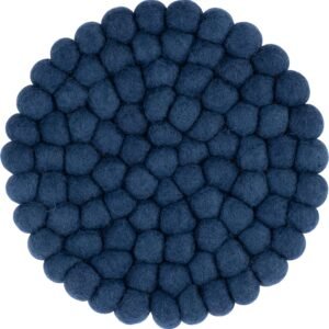 myfelt Topfuntersetzer Filzkugel Topfuntersetzer ⌀ 20 cm, Zubehör für Pfannen, Töpfe, Küchentisch, Auflaufformen, 100 % reine Schurwolle, hitzebeständig Alva myfelt Topfuntersetzer