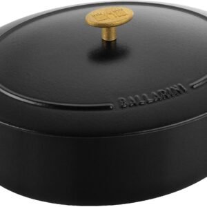 BALLARINI BALLARINI Bräter Bellamonte Cocotte, Gusseisen (1-tlg), robust, kratzfeste Emaille-Beschichtung, spülmaschinengeeignet schwarz Bräter