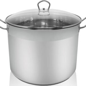 Kru00FCger Krüger Kochtopf, Edelstahl (1-tlg), für Induktions-Kochfelder geeignet Suppentöpfe