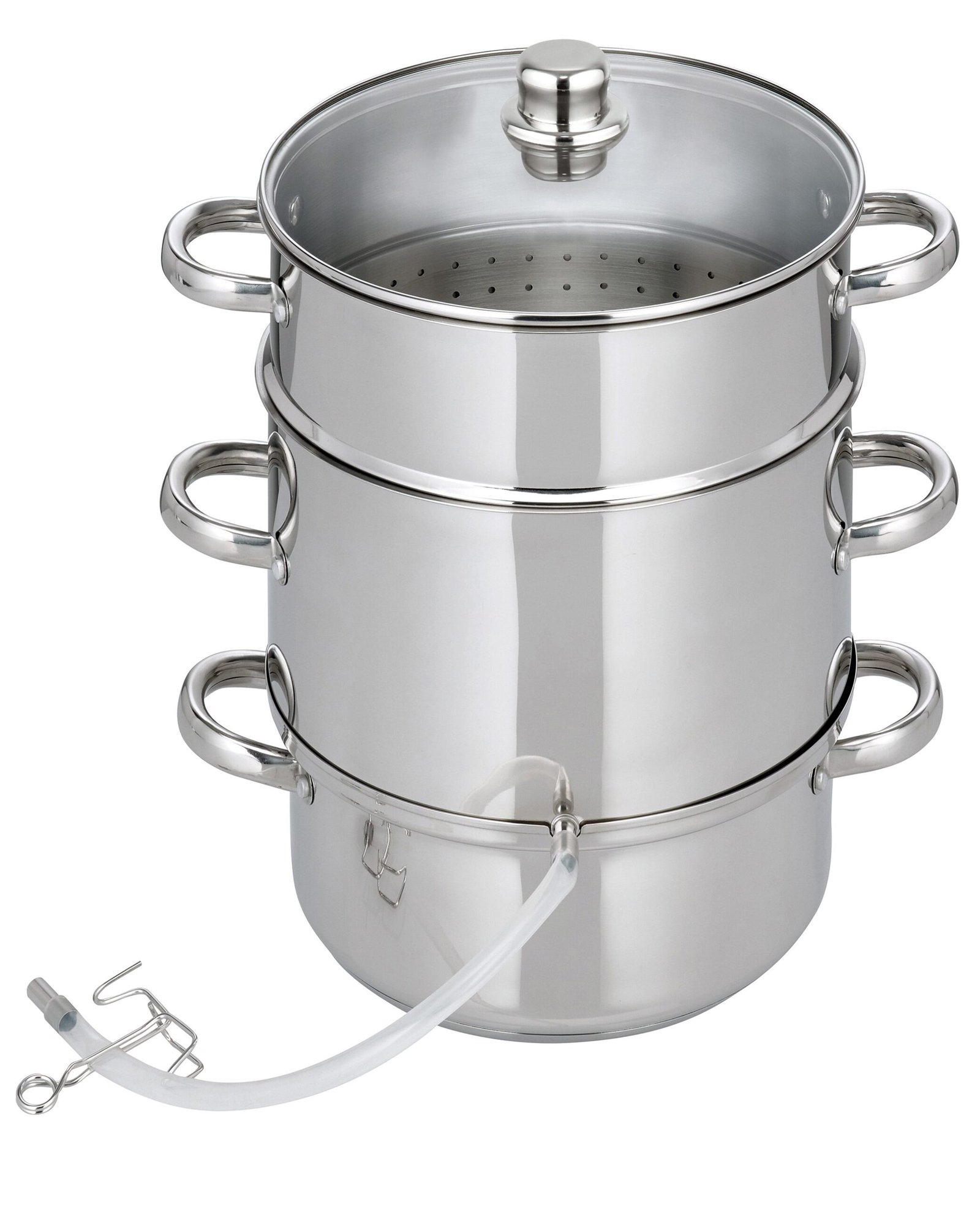 Einkochtopf Entsafter Galactica, Edelstahl (1-tlg), Ø 26 cm, Induktion Einkochtöpfe