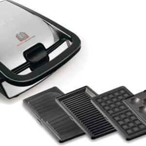 Tefal Tefal Waffeleisen SW854D Snack Collection, 700 W, inkl. 4 antihaft Plattensets, vielfältige Funktionen, erweiterbar Waffeleisen