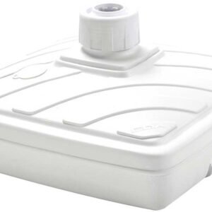 Protections solaires extérieures EDA Pied de parasol carré 40 L blanc
