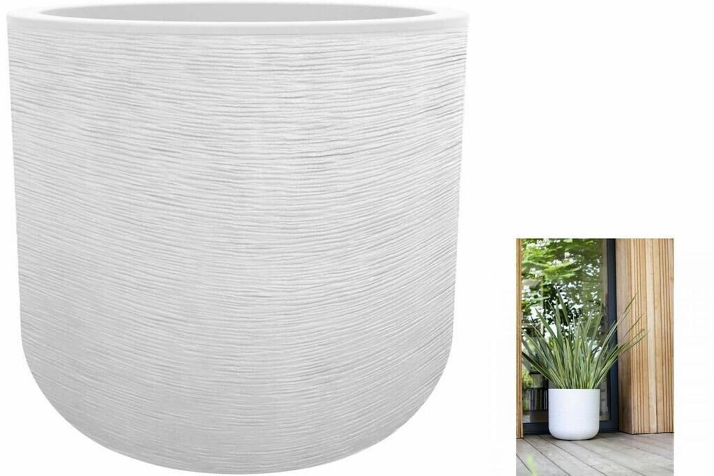 Accessoires pour plantes & fleurs EDA Pot rond Graphit'Up 50 cm 67 Lblanc cerisé