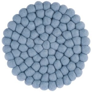 myfelt myfelt Topfuntersetzer Filzkugel Topfuntersetzer ⌀ 20 cm, Zubehör für Pfannen, Töpfe, Küchentisch, Auflaufformen, 100 % reine Schurwolle, hitzebeständig Mia Topfuntersetzer