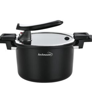 kochmaster Schnellkochtopf Alfa Schnellkochtopf 5,3 L, (3-tlg) Schnellkochtöpfe kochmaster