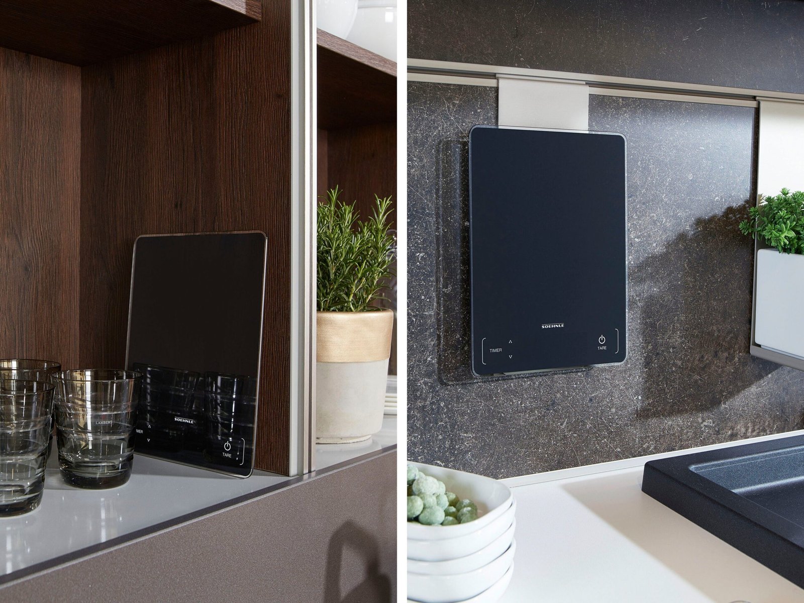 Küchenwaagen Soehnle Soehnle Küchenwaage Page Profi 100, &Sensor-Touch + Küchentimer, Tragkraft bis zu 15 kg, 1g genaue Teilung