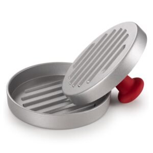 Burgerpressen Blumtal Blumtal Burgerpresse Aluguss mit Antihaftbeschichtung inkl. 50 Blatt Backpapier, Aluminiumguss, Grillzubehör