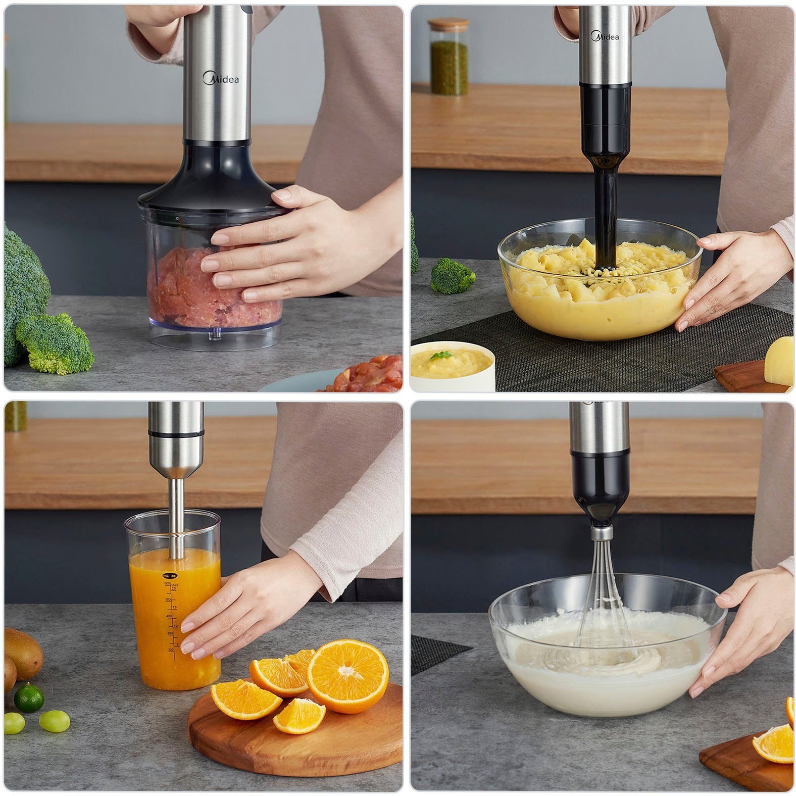 Stabmixer Midea Midea Stabmixer MJ-BH1001W, 1000 W