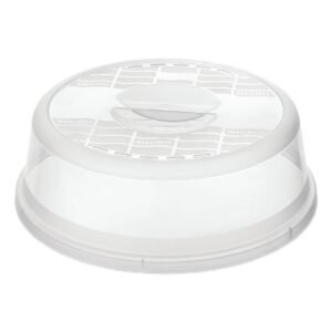 ROTHO Mikrowellenbehälter Basic, Kunststoff, Abdeckhaube/ Spritzschutz, 28,5 x 9 cm ROTHO Frischhaltedosen