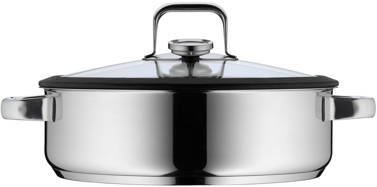 Dampfgartöpfe WMF WMF Dampfgartopf Vitalis, Bräter Induktion, Cromargan® Edelstahl Rostfrei 18/10 (1-tlg), Dampfgarer mit integriertem Thermometer, backofengeeignet