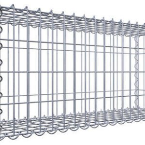 Gabiona Gabion 100 x 40 x 30 cm Mesh Size 5 x 10 cm Matériaux pour jardin