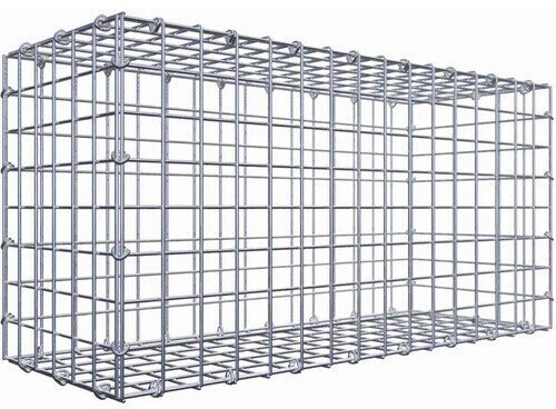 Matériaux pour jardin Gabiona Gabion 80 x 40 x 30 cm Mesh Size 5 x 5 cm C-Ring