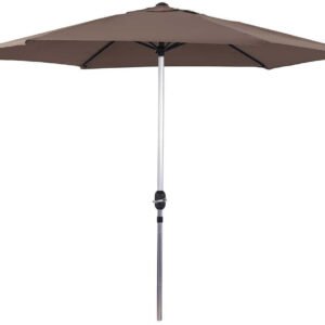 Habitat et Jardin Parasol rond "Sol" 300 cmtaupe Protections solaires extérieures