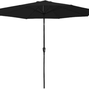 Happy Garden Parasol droit rond 3,3 m Hapunanoir Protections solaires extérieures