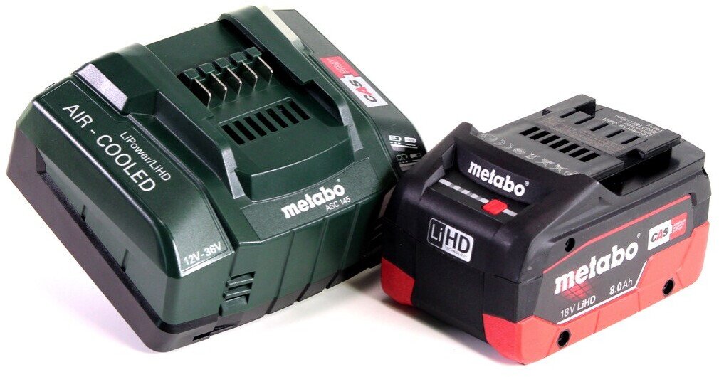 Metabo AHS 18-55 V1 x Battery 8 Ah + Charger Outils de jardin à moteur