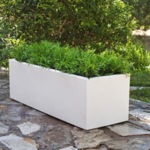 Accessoires pour plantes & fleurs Newgarden Square Colored Pot JARA 100x35x32cmwhite