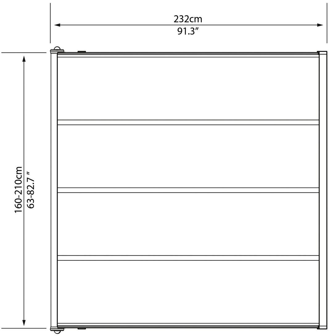 Abris, garages et rangements de jardin Palram Sierra 230 x 230 cmblanc