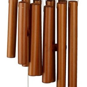 Relaxdays Wind Chime Bamboo 58.5 x 18.5 cm brown Décoration de jardin