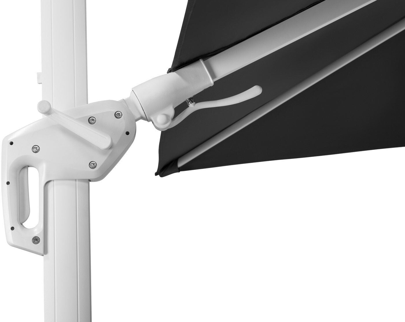 Protections solaires extérieures Schneider Rhodos Twist Bianco 300 x 300 cmblack