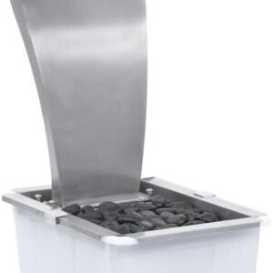 vidaXL Cascade de jardin acier inoxydable 52,4 x 34,2 x 82 cm argenté (48093) Décoration de jardin