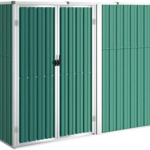 vidaXL Garden Shed 225x89x161cm 3162316213 green Abris, garages et rangements de jardin