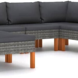 vidaXL Garten-Lounge-Set (8-tlg)grey Meubles de jardin