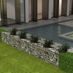 vidaXL Jardinière à gabion 330 x 30 x 50 cm Matériaux pour jardin