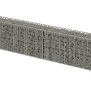 Matériaux pour jardin vidaXL Mur à gabion avec couvercles acier galvanisé600 x 30 x 50 cm